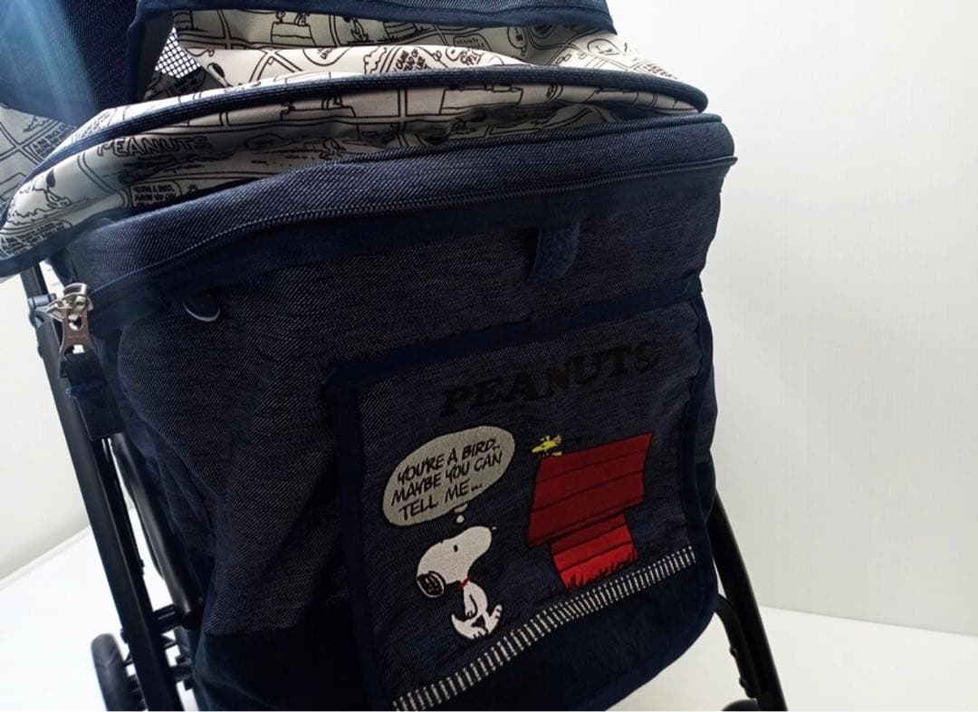 ペットパラダイス　スヌーピー ハンドフル ペットカート <ハッピーダンス柄>