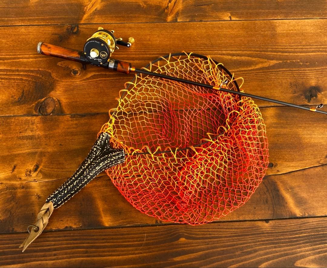 新品未使用　トラウトロッド　4ft9インチ ウッドグリップ　ベイトテレスコロッド