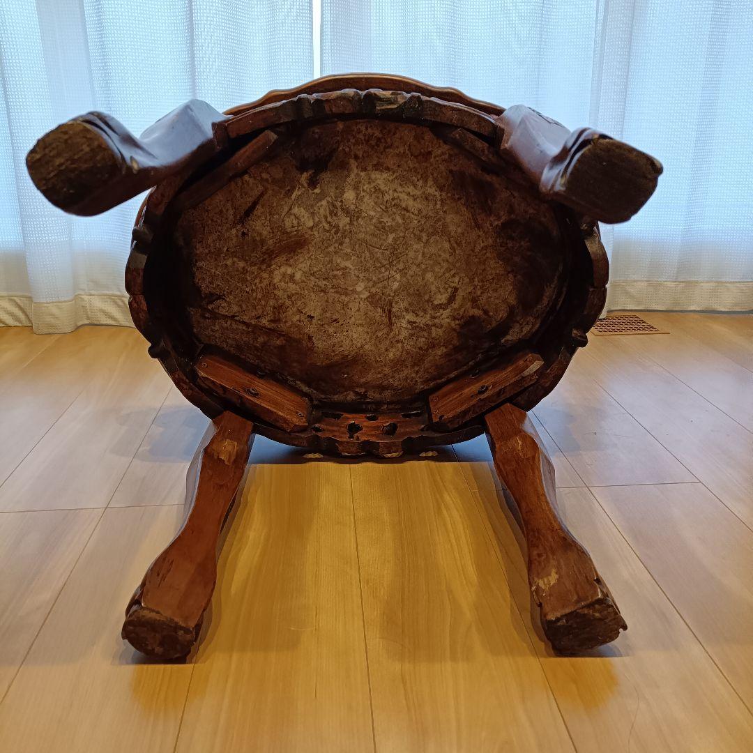 大理石 サイドテーブル 猫脚 アンティーク ヴィンテージ ロココ 飾り 西洋家具