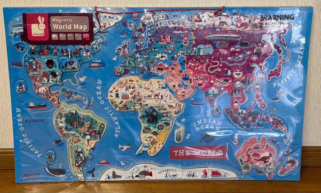 ジャノー　世界地図　パズル　ワールドマップ