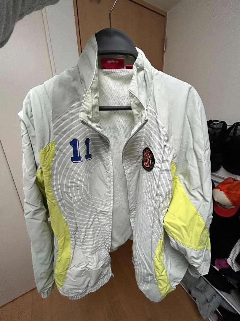 Supreme ナイロンジャケット ホワイト/イエロー