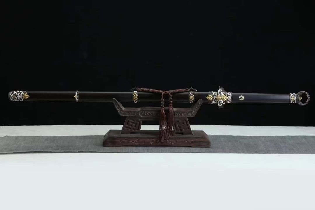 三色銅少帝唐剣 古兵器 武具　刀装具　日本刀　模造刀 居合刀 長尺