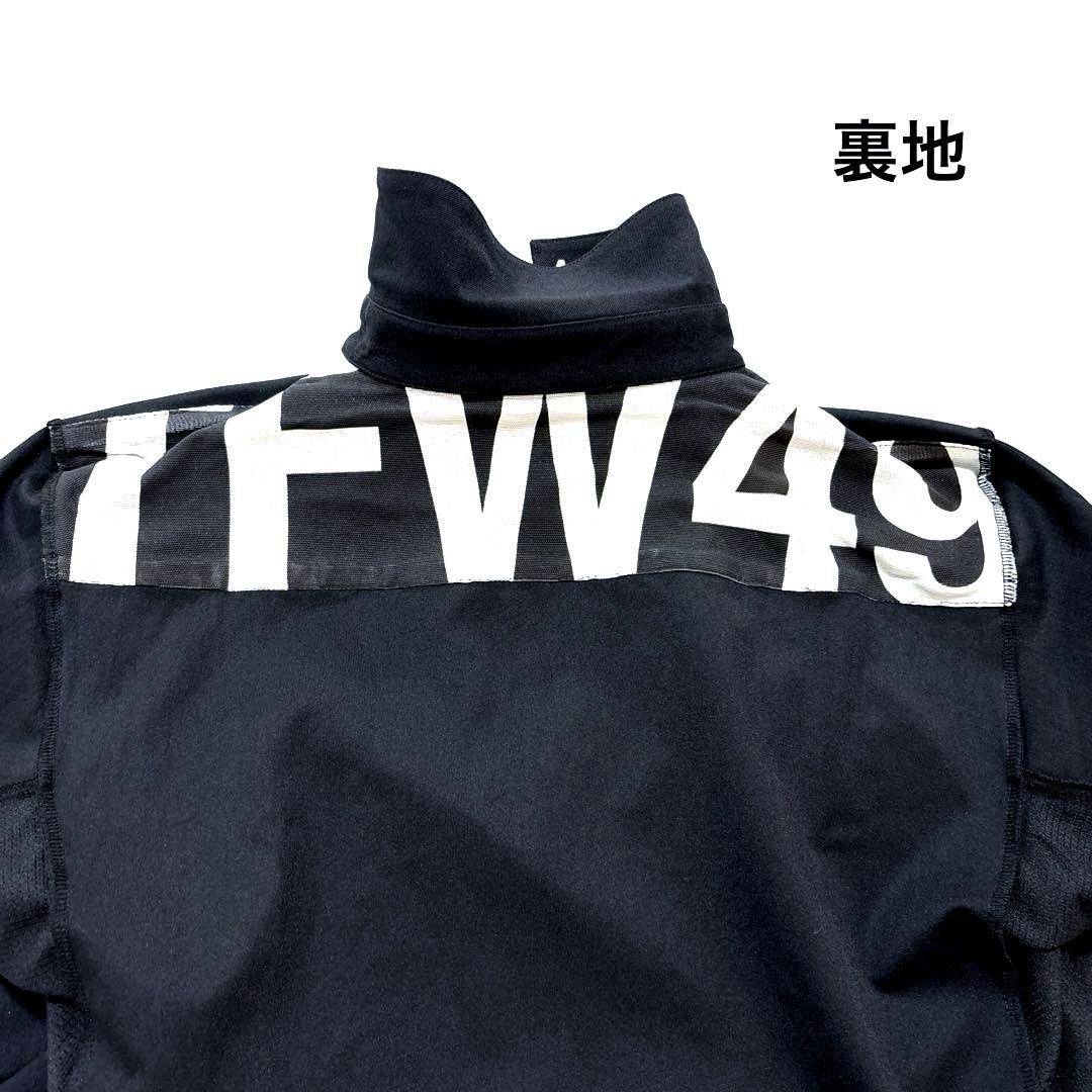 未使用品❗️TFW49 半袖ポロシャツ　ブラック　サイズ3 S程度　カモフラ襟