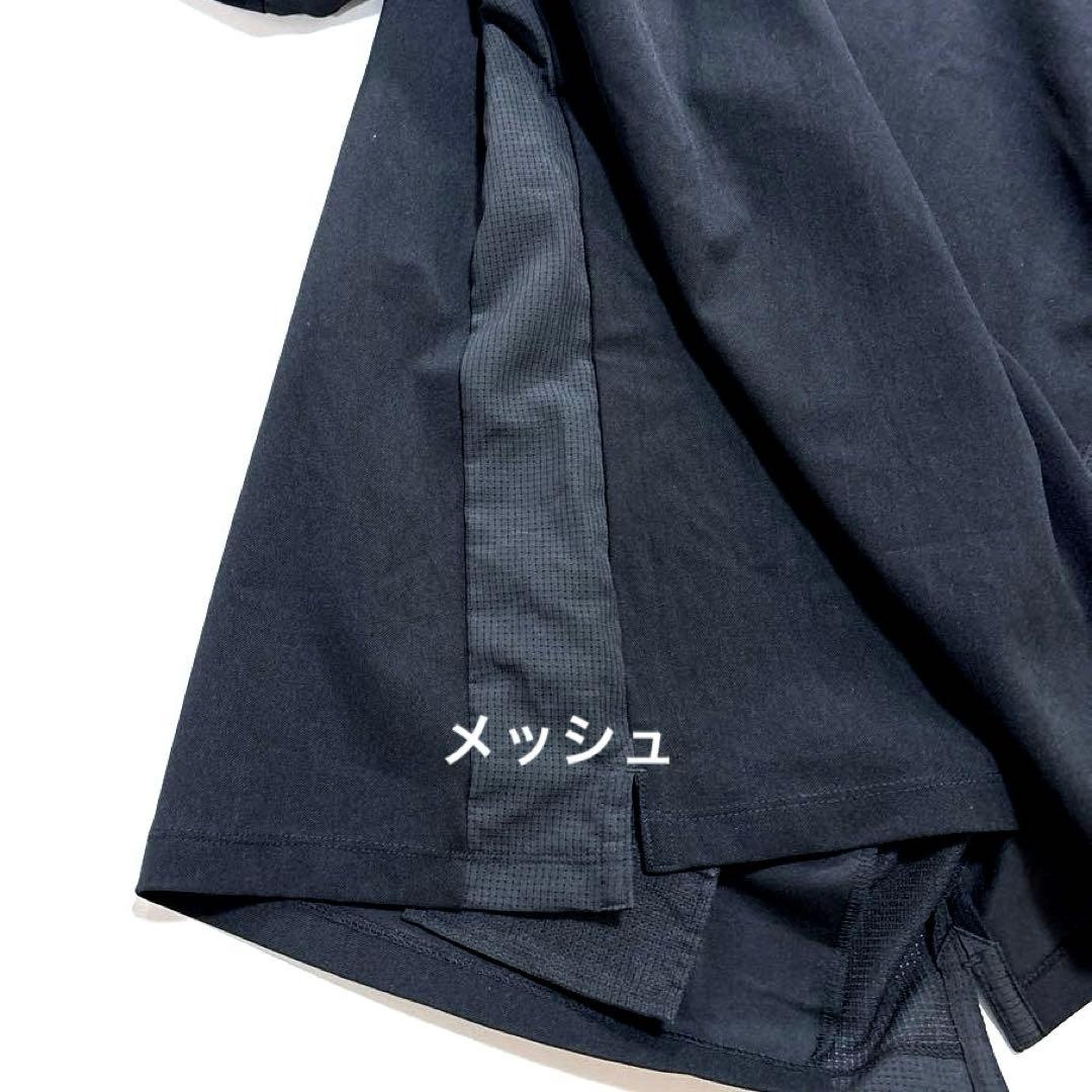 未使用品❗️TFW49 半袖ポロシャツ　ブラック　サイズ3 S程度　カモフラ襟