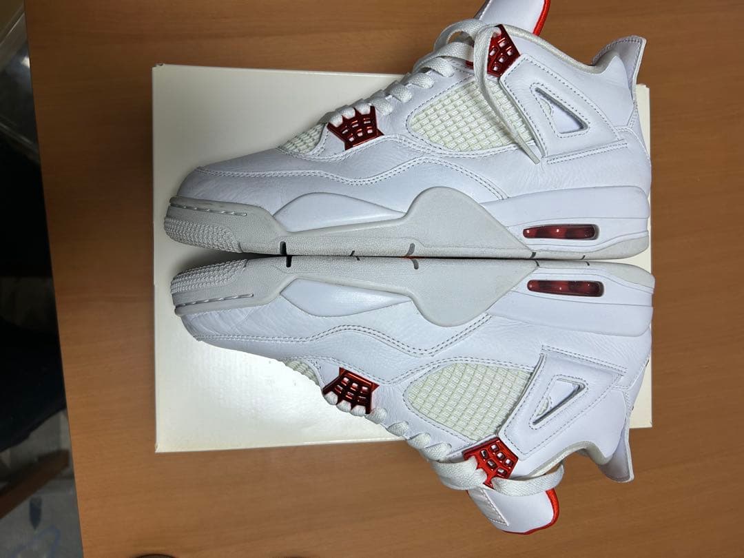 シューズ(男性用) Nike Air Jordan 4 Retro WhiteTeam Orange
