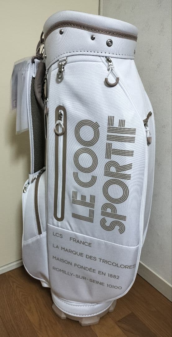 【新品】ルコック レディース　キャディバッグ ホワイト　ルコックスポルティフ
