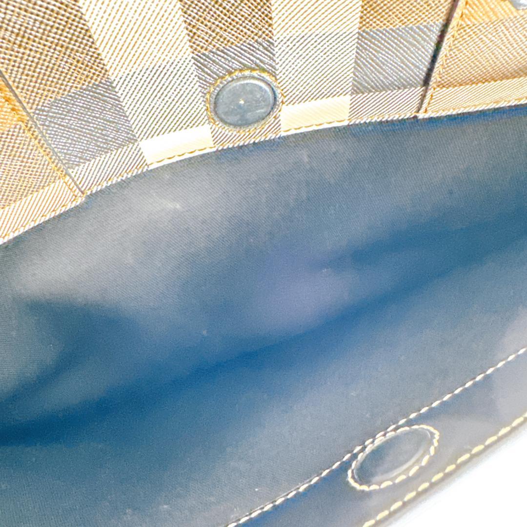 けんこ バーバリー ブラウン チェック エインズワース ブリーフケース