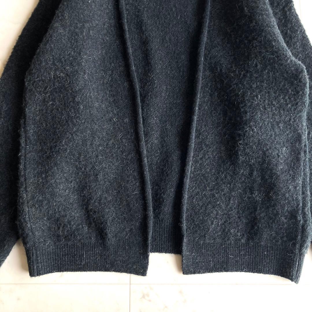 OUR 洗えるアルパカ混ふんわりニットカーデ
