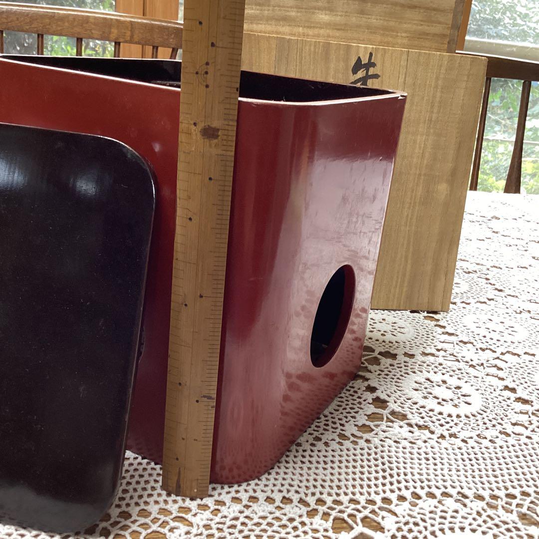 k2f3 朱杯台　漆器　年代物