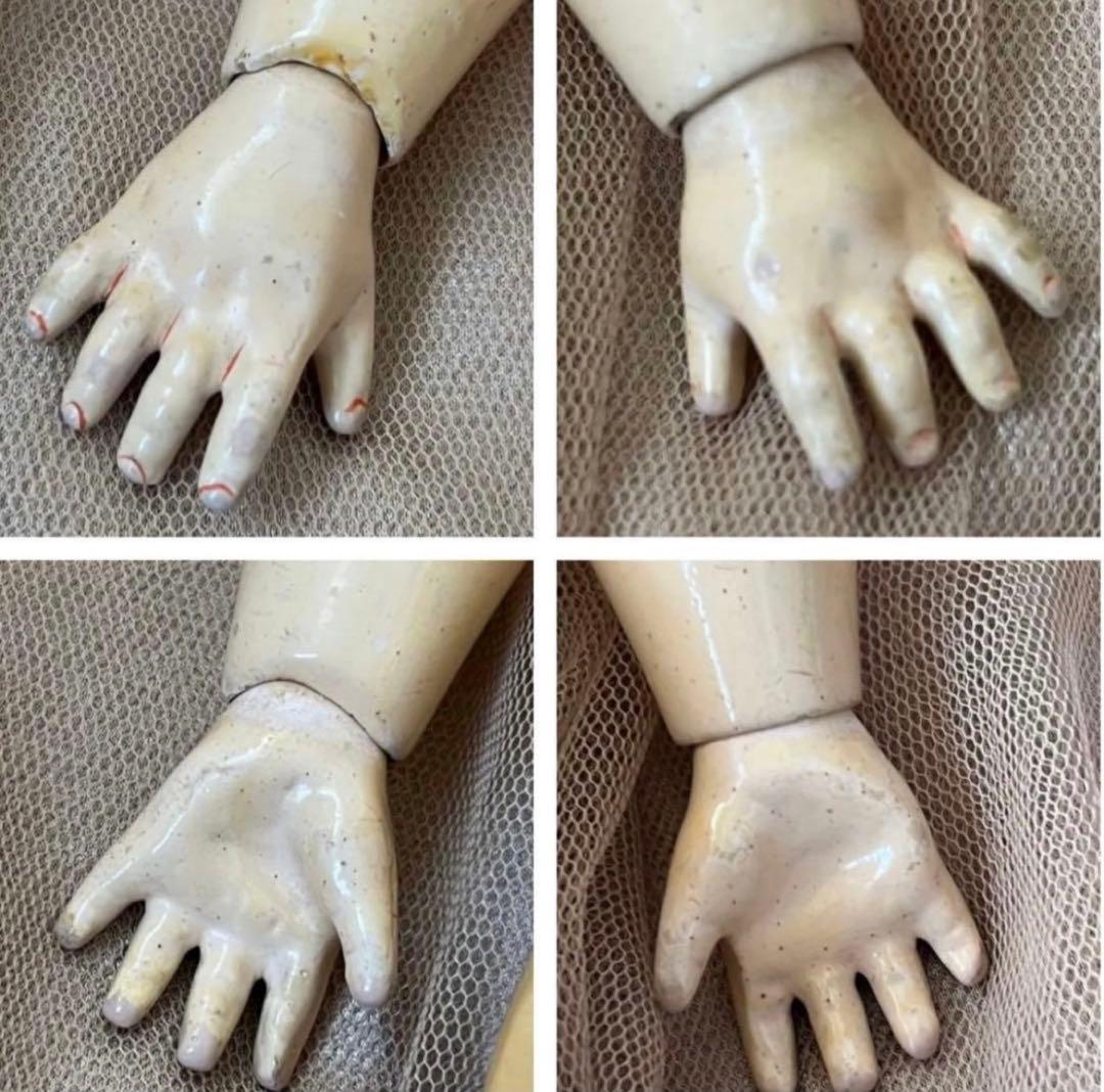 アンティーク ドイツ製 ビスクドール MARKED 444 キャビネットサイズ