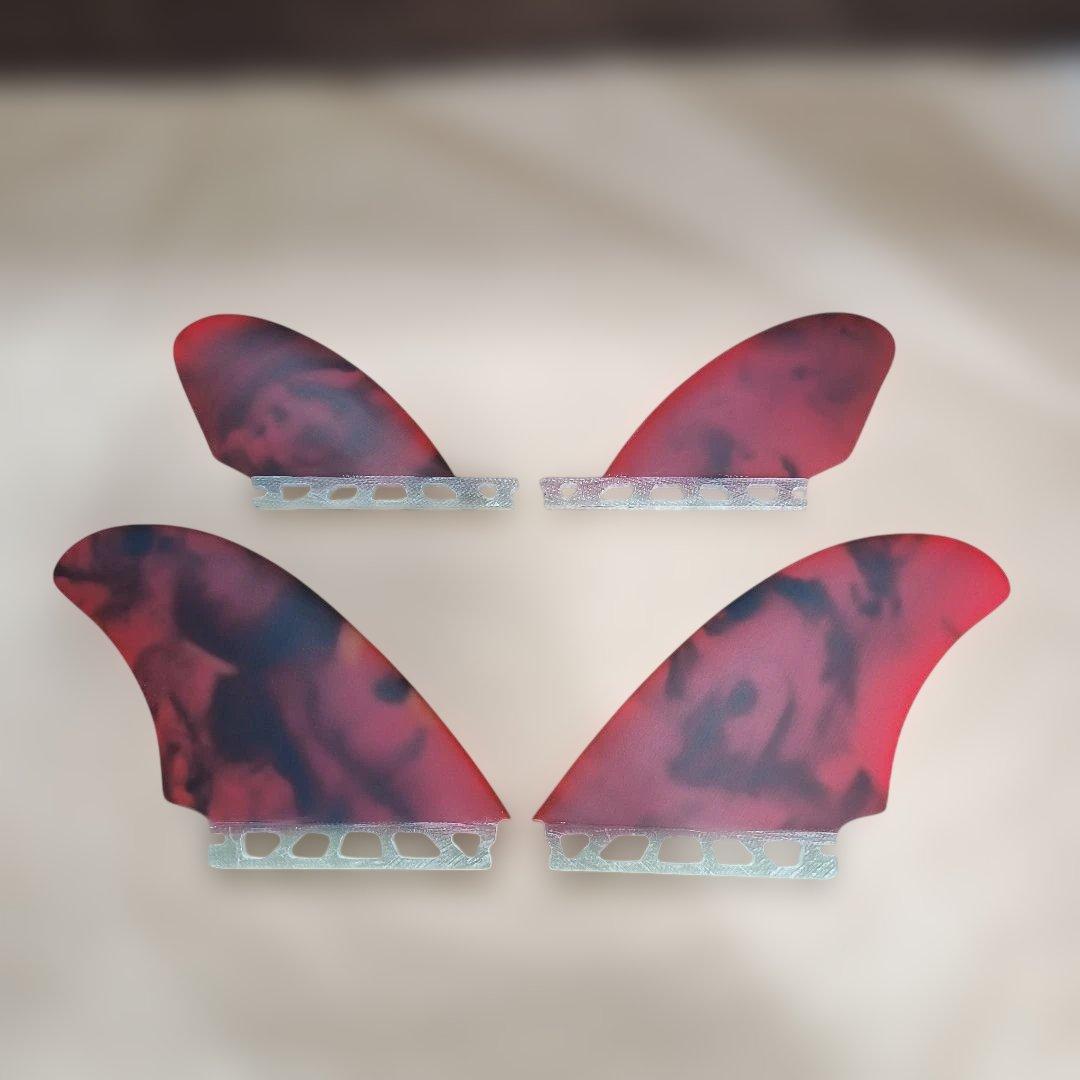 アートグラス仕様　クワッドフィン　フューチャーフィン対応　マチャドクワッド系