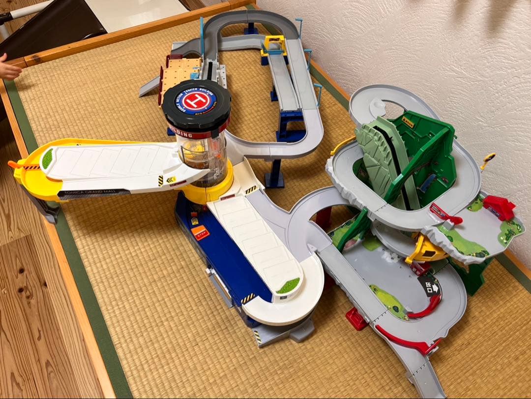 やまのぼりドライブ 高速どうろ ダブルアクショントミカビル 接続道路3点セット