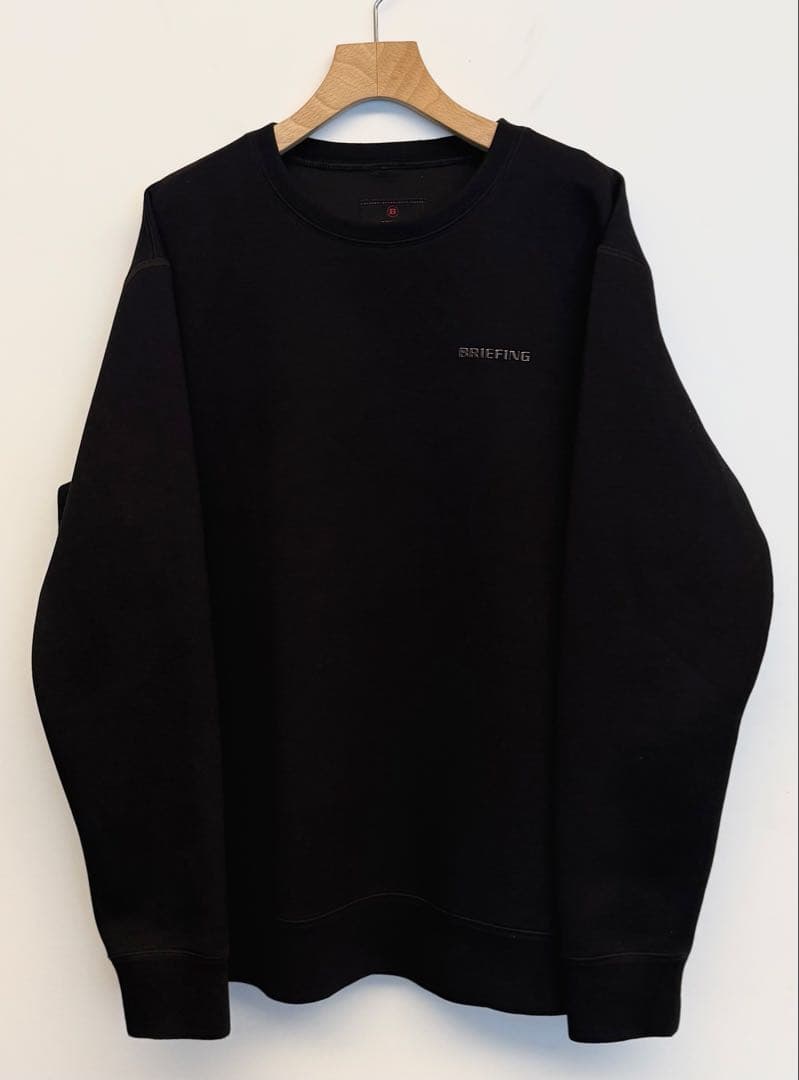 美品 ブリーフィング WARM 3D LOGO CREW NECK SWEAT
