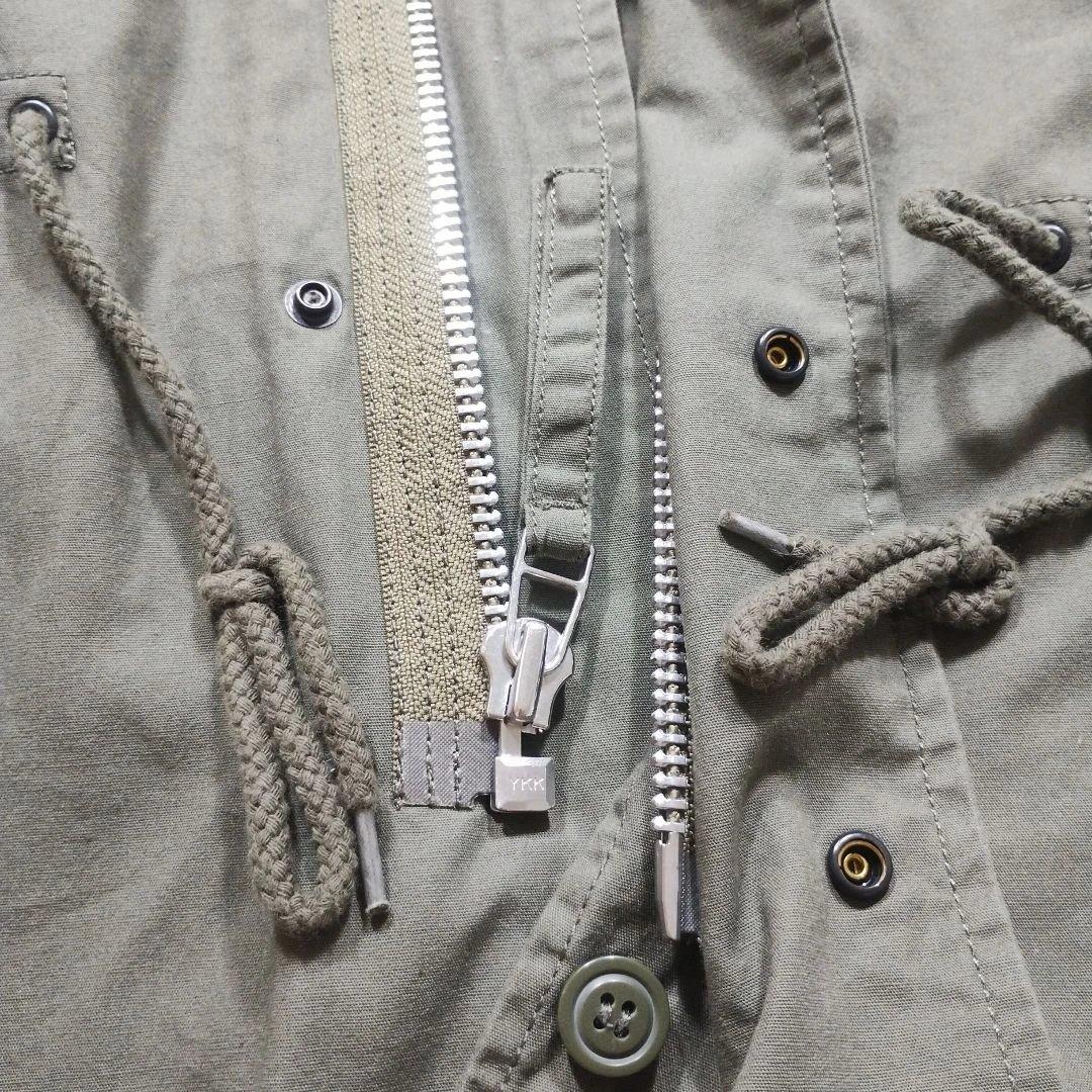 【美品】ヒューストン　M-51　ライナー付　モッズコート　青島コート　XXS　緑