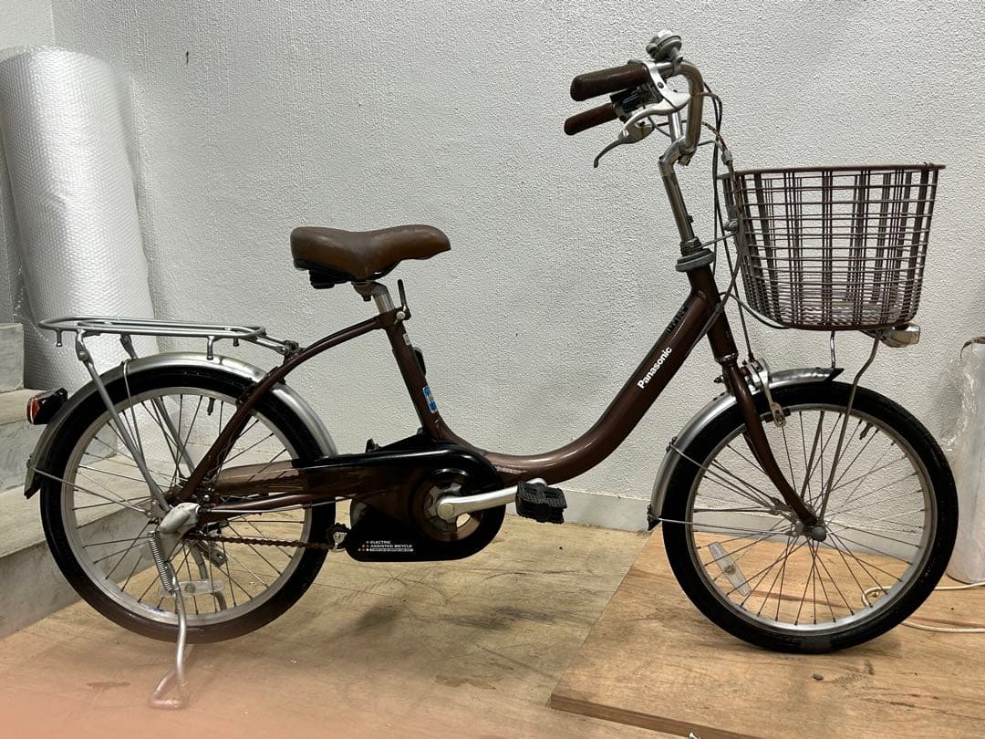 【ジャンク】Panasonic 電動アシスト自転車 前カゴ付き 20インチ