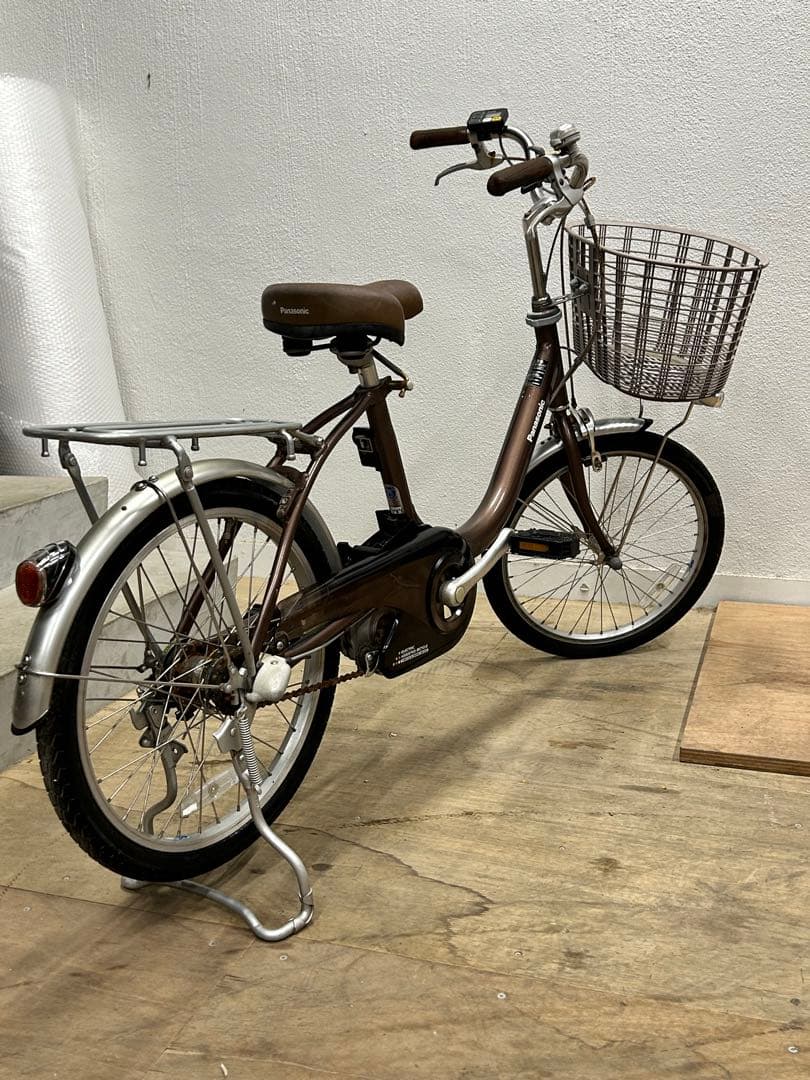【ジャンク】Panasonic 電動アシスト自転車 前カゴ付き 20インチ