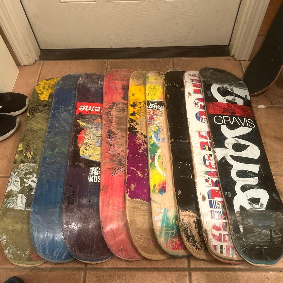 スケボー　デッキ　まとめ売り　9枚セット