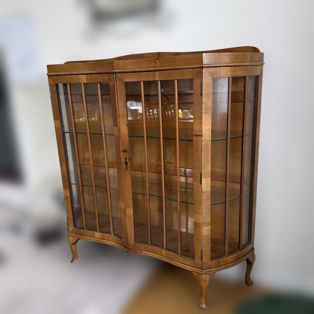 イギリス製アンティーク　ヴィクトリアン　キャビネット 引き取り限定