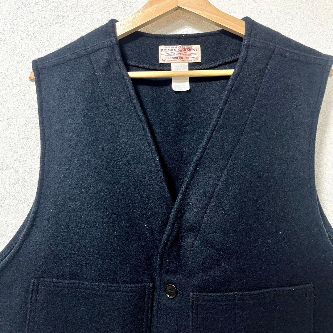 《FILSON》MACKINAW WOOL VEST NAVY 48