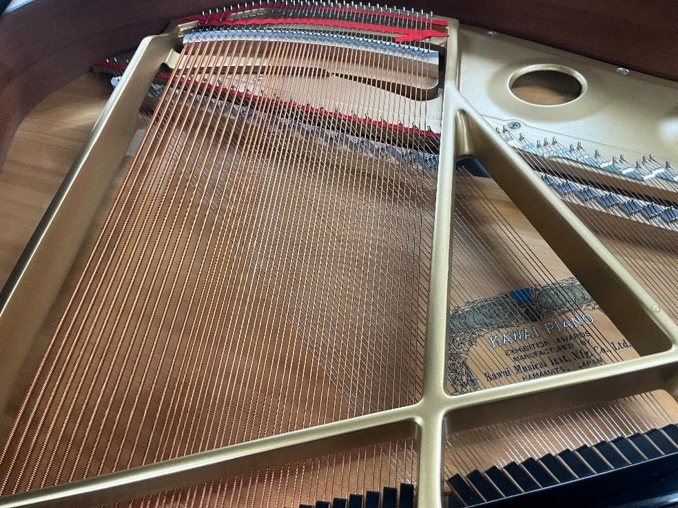 ★55068【グランドピアノ】KAWAI　GE20　消音機能付き