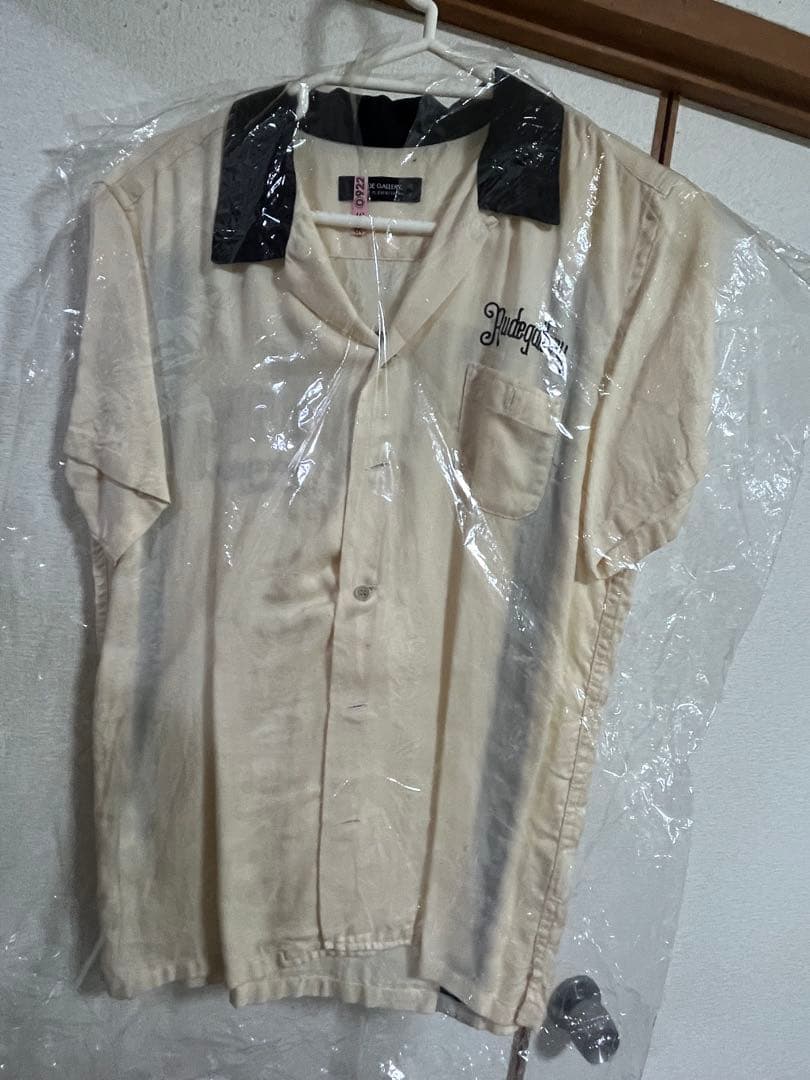 RIDE GALLERY ボウリングシャツ クリーム色