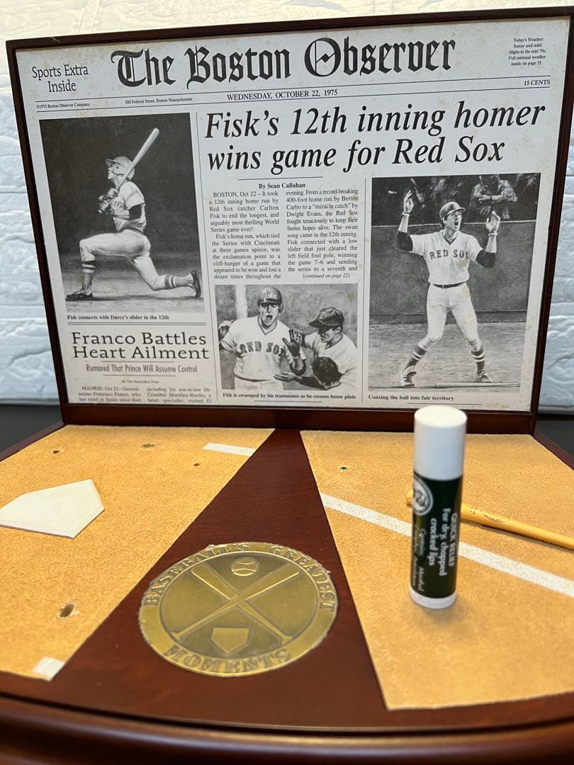 【Danbury Mint】Carlton Fisk’s  Run