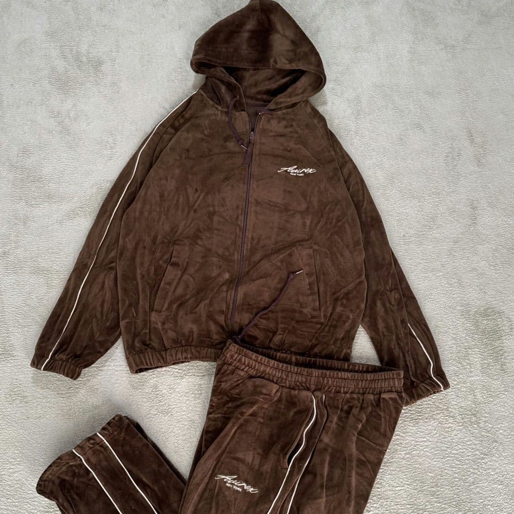 AVIREX アヴィレックス ベロア セットアップ ジャージ ジャケット パンツ