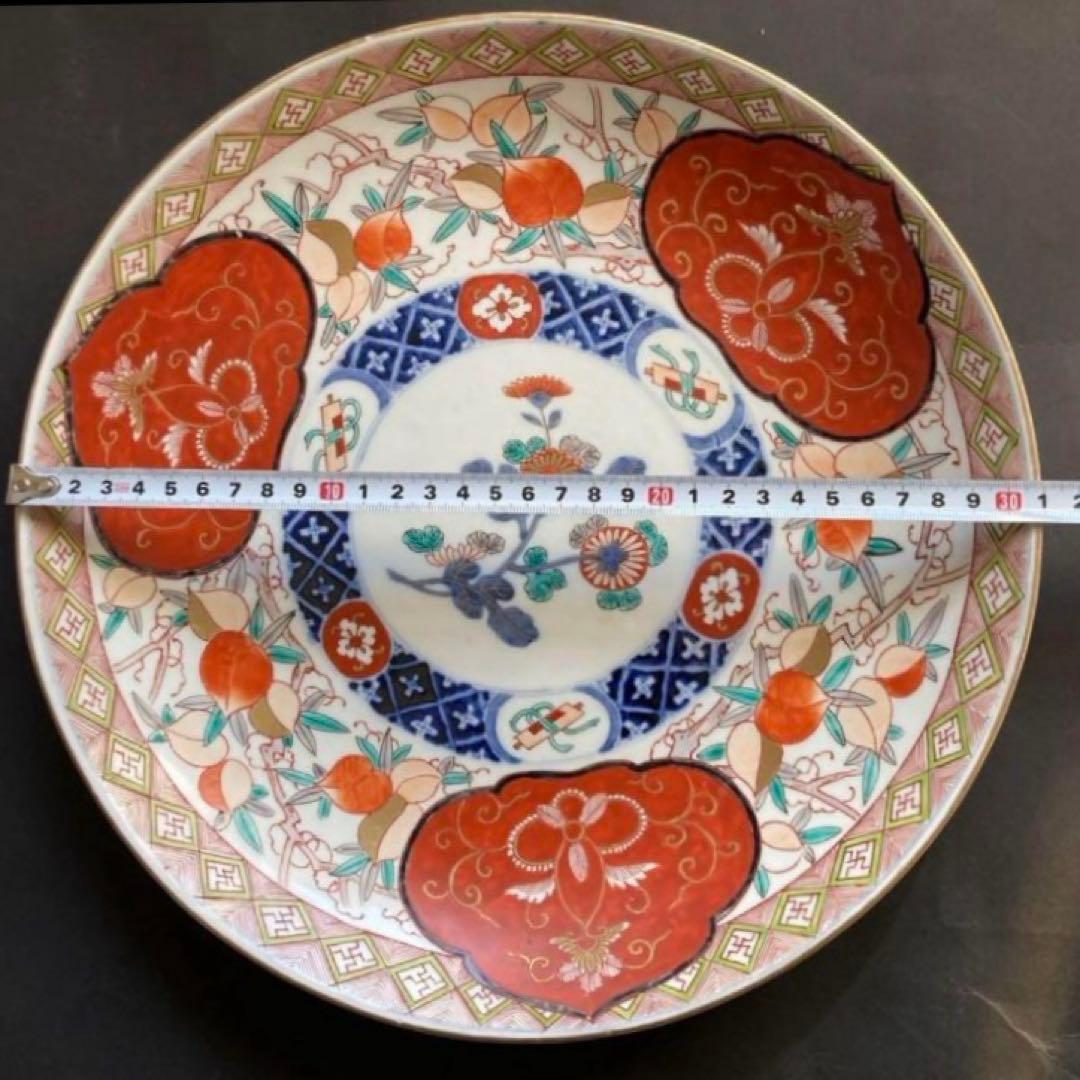 大皿 飾り皿 伊万里焼 大明萬歴年製 31cm