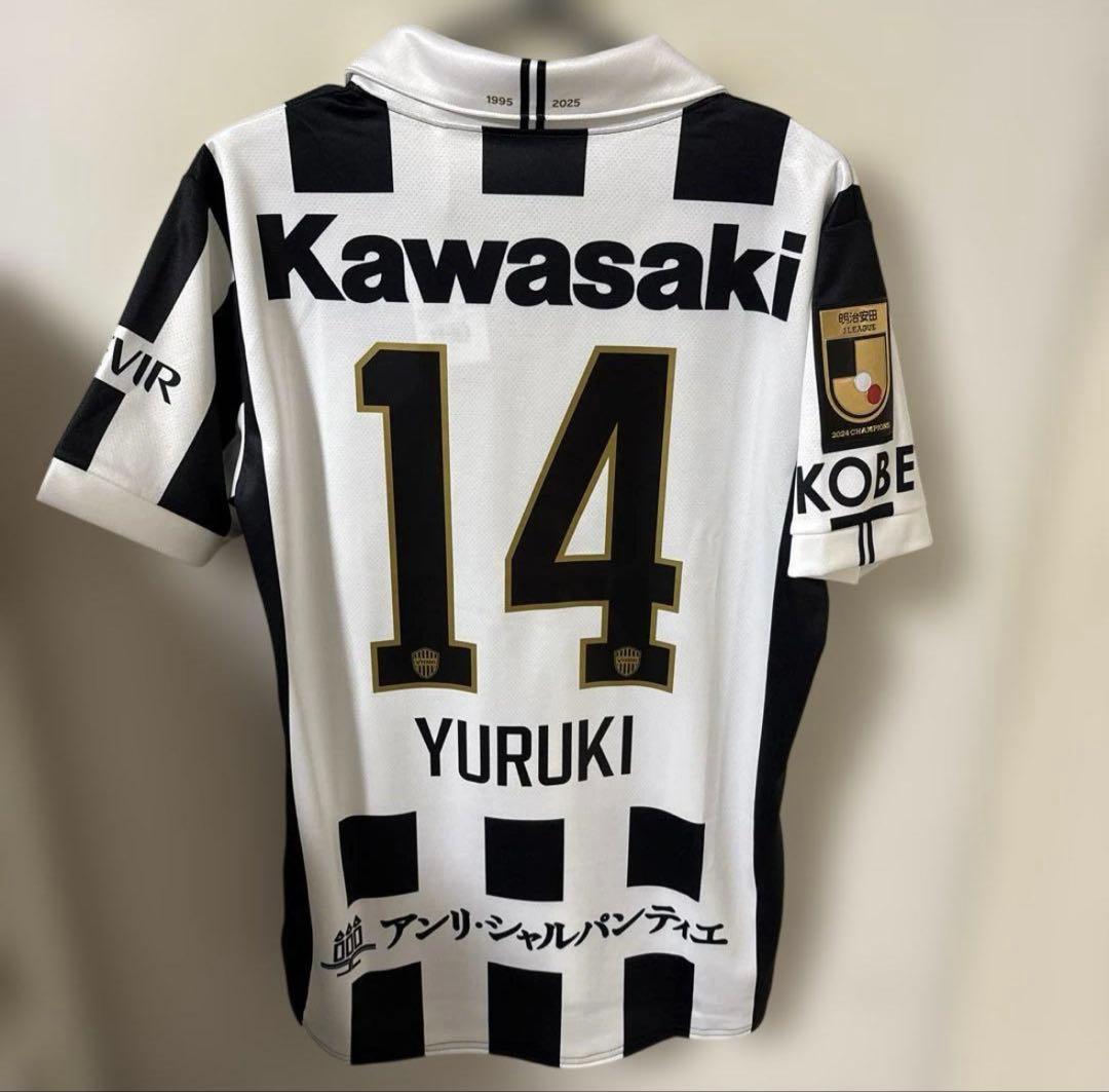 na ヴィッセル神戸　30周年記念　汰木YURUKI 14 Lサイズ未使用