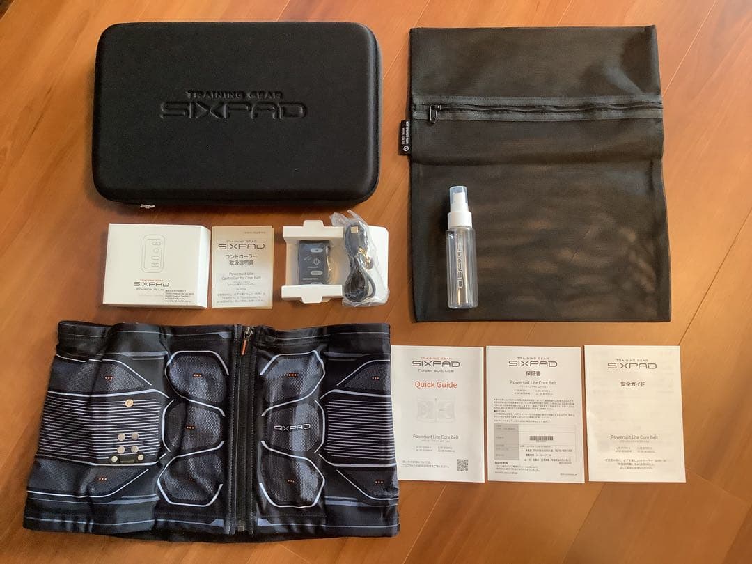 【美品】シックスパッド パワースーツ ライトコアベルト L ➕専用コントローラー