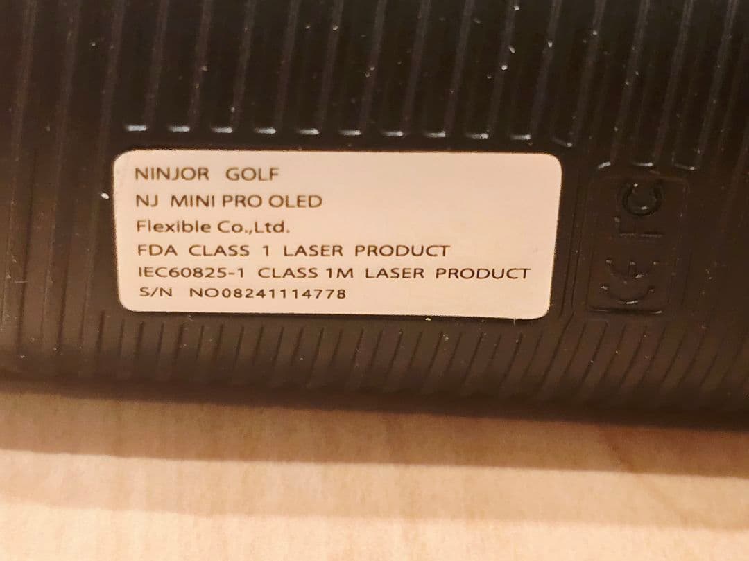 美品 NINJOR GOLF NJ MINI PRO OLED ブラック 距離計