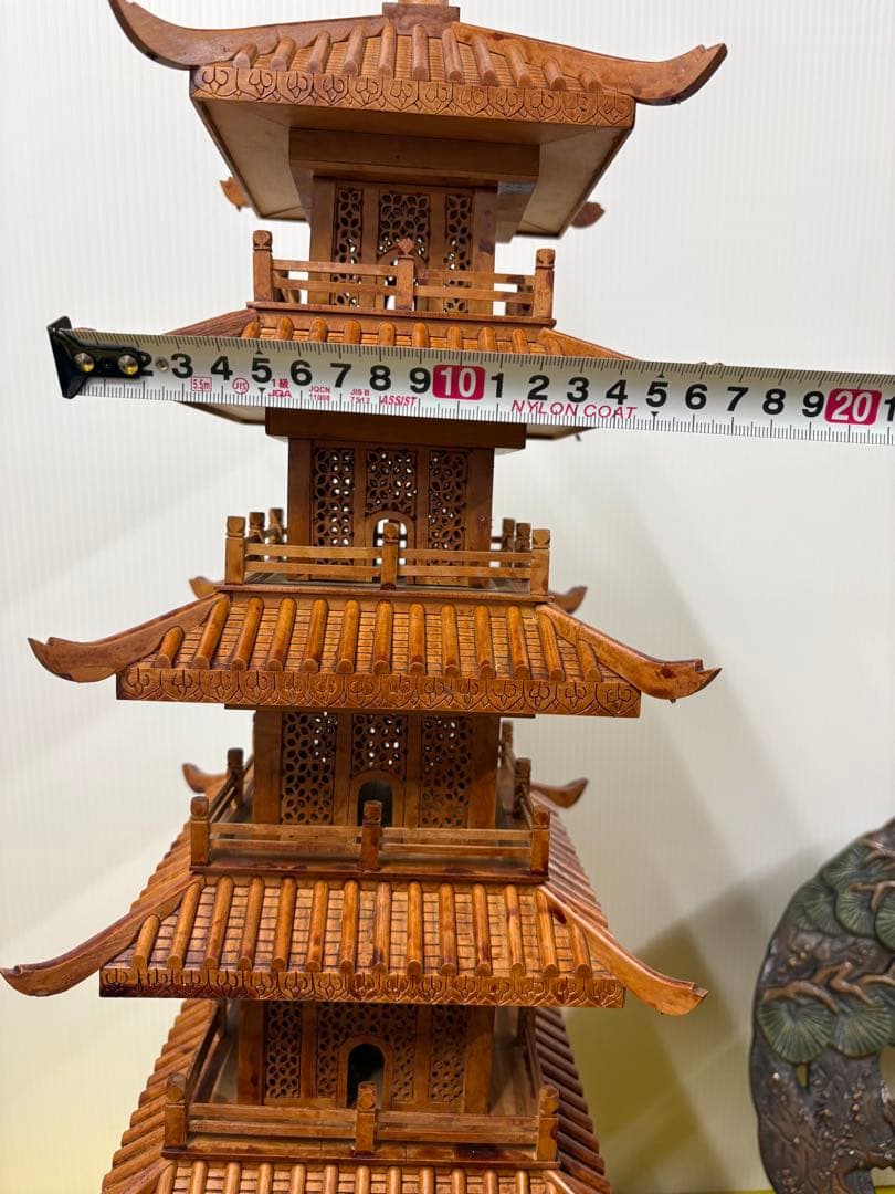 昭和レトロ五重の塔置物（木製）✨【新春お宝雑貨市】✨