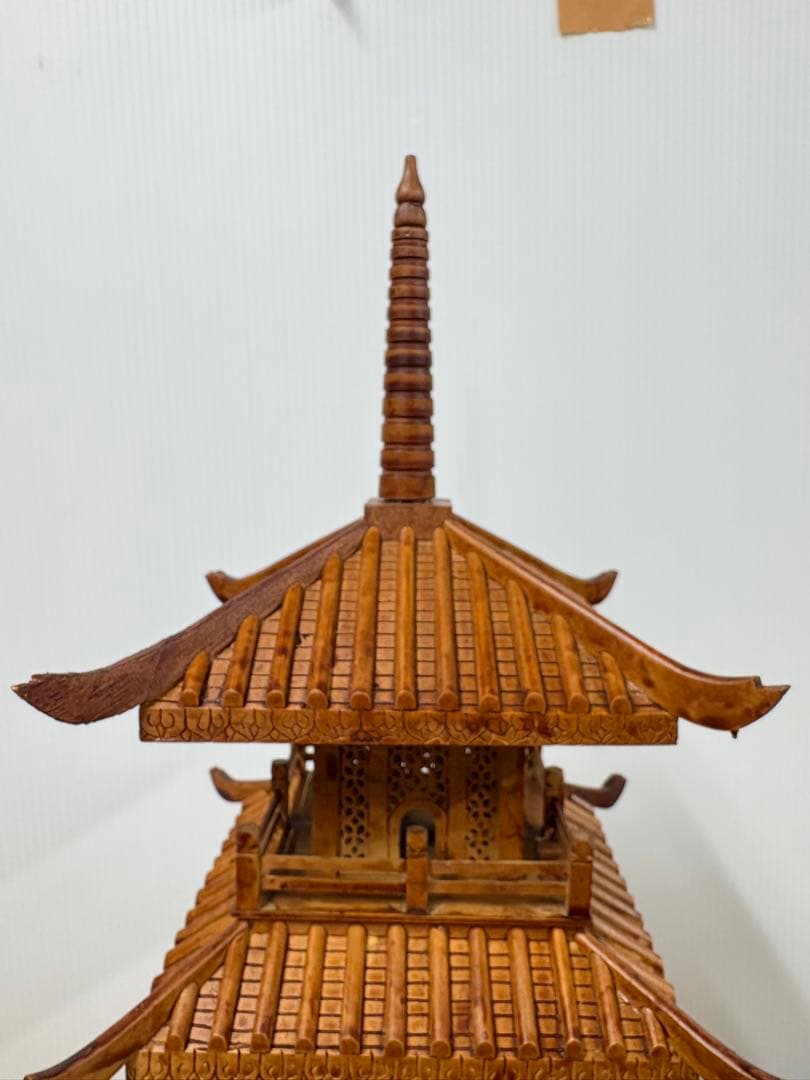 昭和レトロ五重の塔置物（木製）✨【新春お宝雑貨市】✨