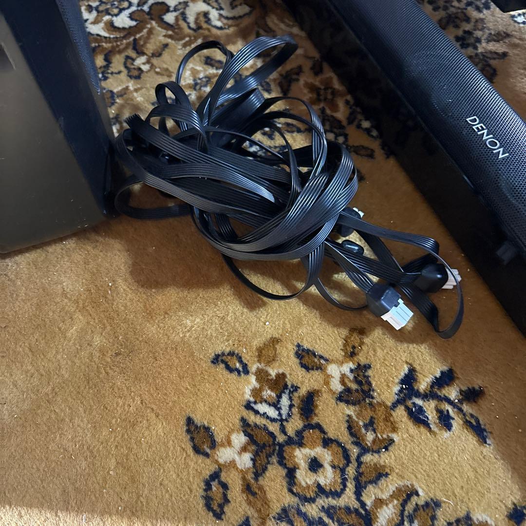 DENON DHT-S313 2組セット稼働品　サウンドバー リモコン1個