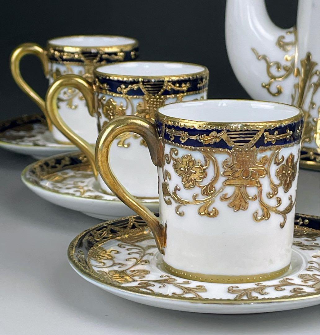 【専用】オールノリタケ デミタスセット ティーポット カップ ソーサー2客セット