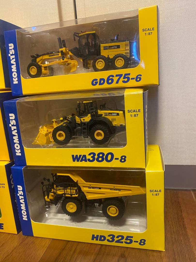 コマツ　KOMATSU ミニカーセット ミニチュア　非売品