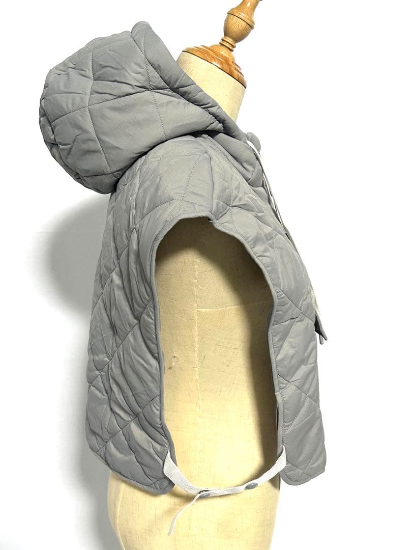 セール❣️新作G/FOREジーフォアレディーキルティングベストsizeMグレー