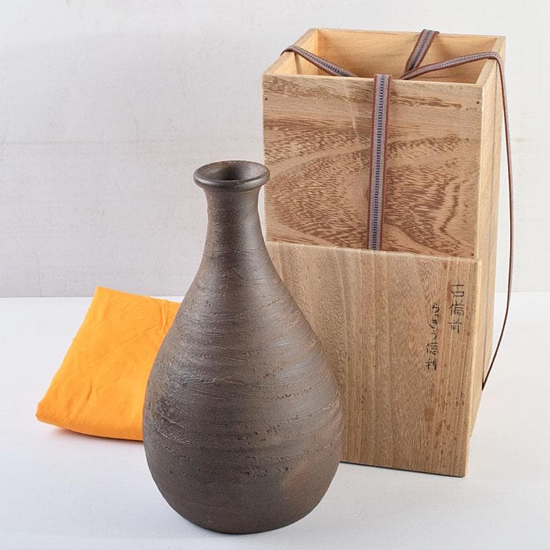 桂又三郎極め　桃山時代　古備前　らっきょう徳利　V　R9541B