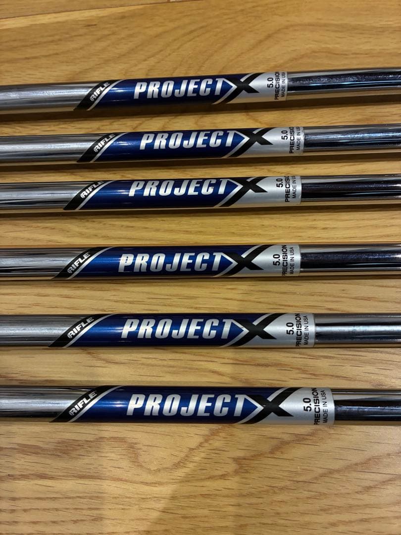 ライフル プロジェクトＸ　precision 5.0 シャフトのみ6本セット