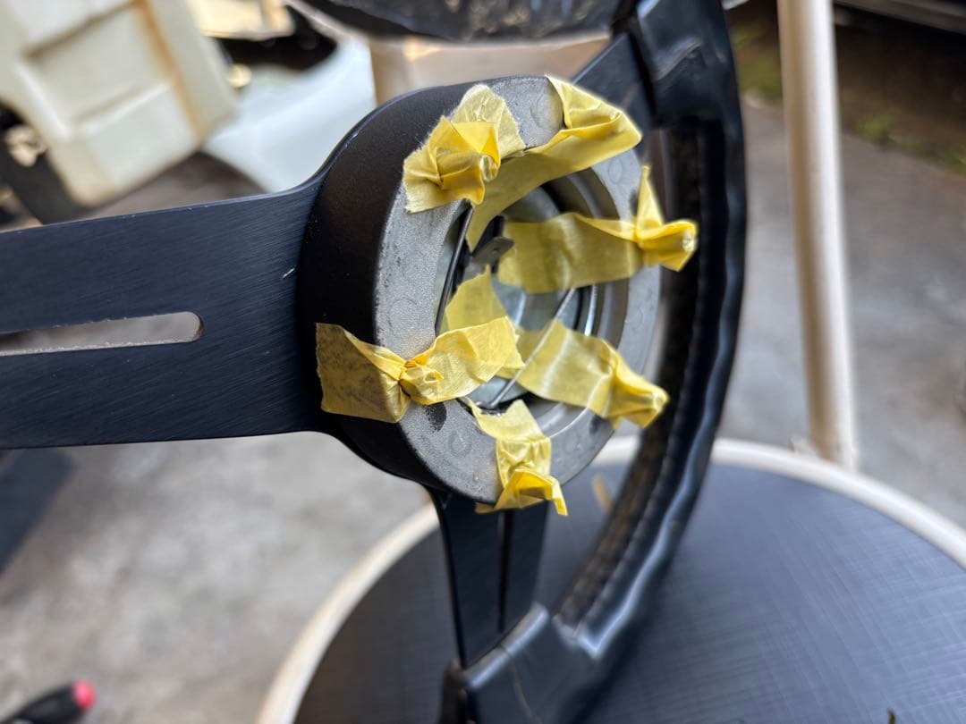 リ*エ様 Nardi 3スポーク ステアリング ブラック