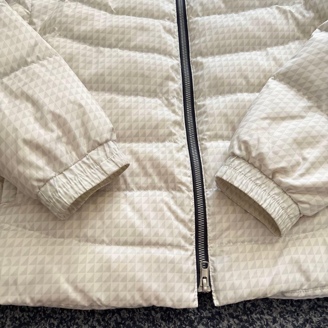 キャロウェイ　ダウンジャケット　総柄　2WAY　ブルゾン　ベスト　ホワイト系　L