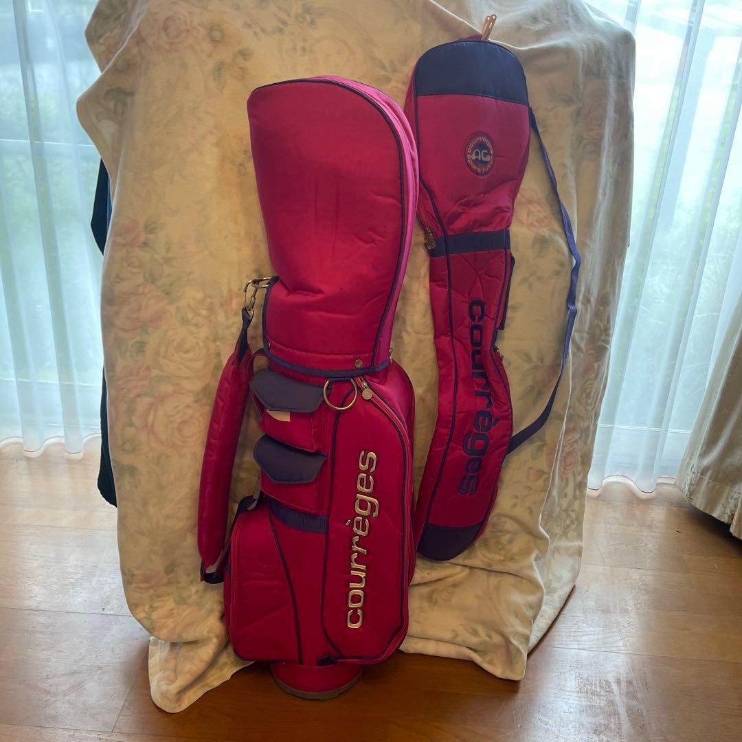 クレージュ ゴルフクラブ キャディバッグ セット ピンク