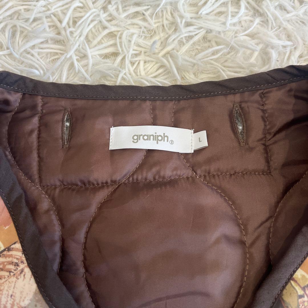 グラニフ ショートモッズコート IKAKU レッサーパンダ 3way Ｌ刺繍