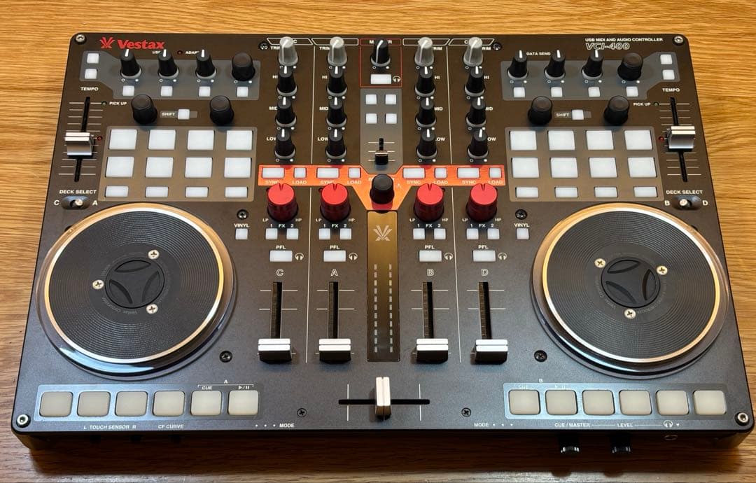 Vestax DJコントローラー VCI-400 電源ケーブル付き