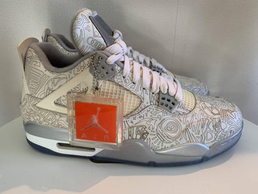 Air Jordan 4 グラフィックプリント シューズ