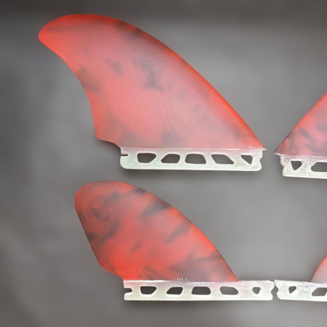 アートグラス仕様　クワッドフィン　フューチャーフィン対応　ファイバーグラス製