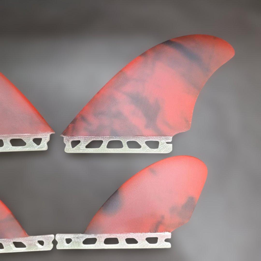 アートグラス仕様　クワッドフィン　フューチャーフィン対応　ファイバーグラス製