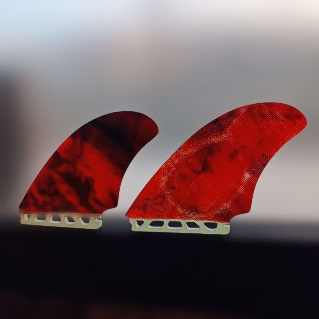 アートグラス仕様　クワッドフィン　フューチャーフィン対応　ファイバーグラス製