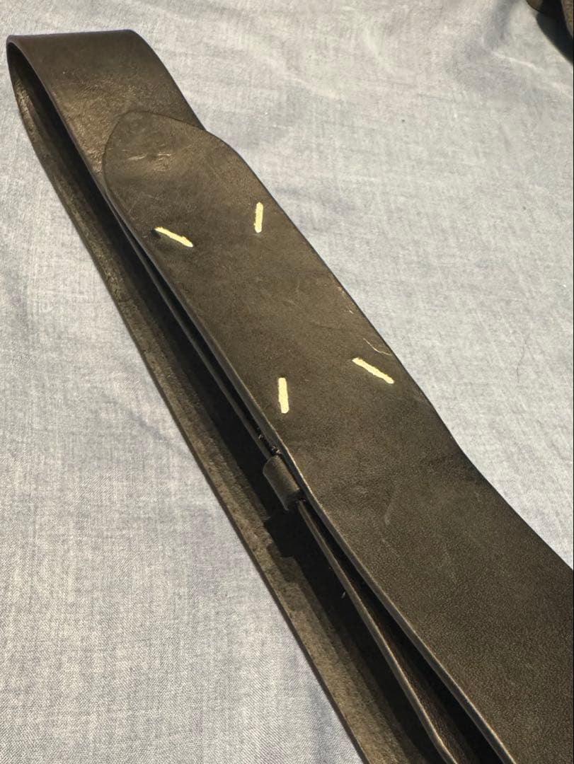 ※傷あり※ 高橋愛着用　メゾン マルジェラ　レザーベルト 4ステッチ