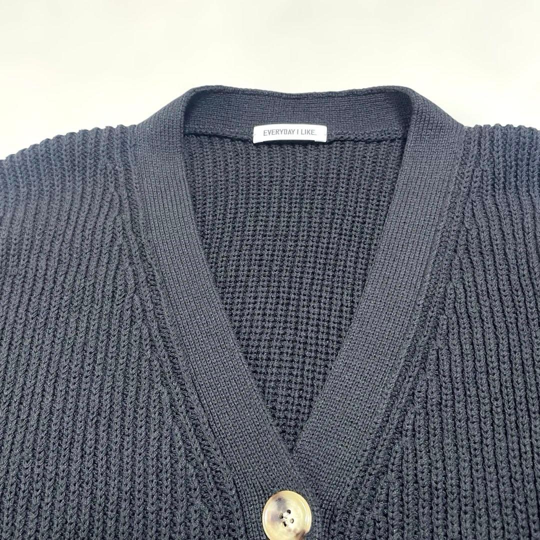 ドゥーズィエムクラス　エブリデイアイライク　シルク　コットンカーディガンＶネック